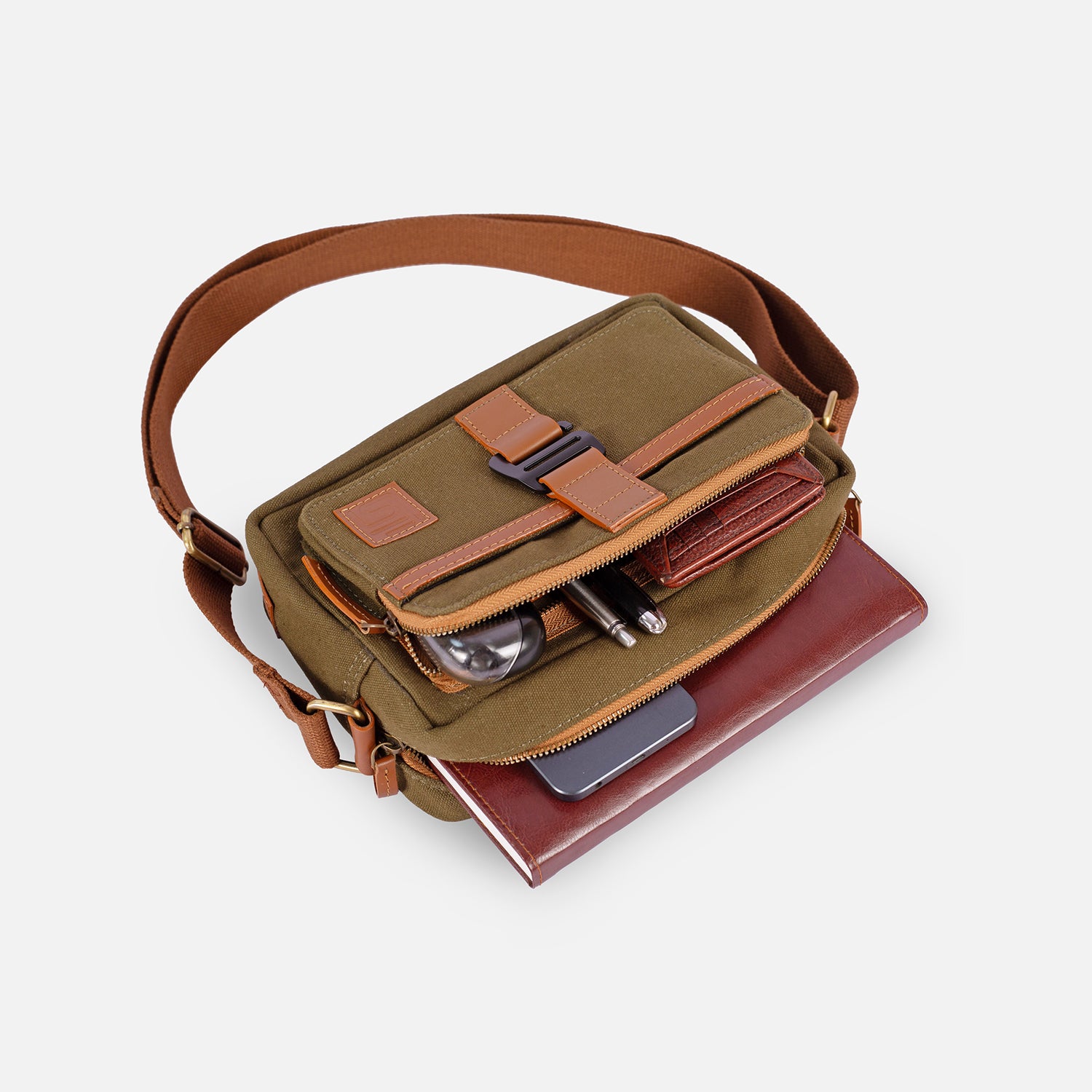 FLINT SLING BAG — GREEN