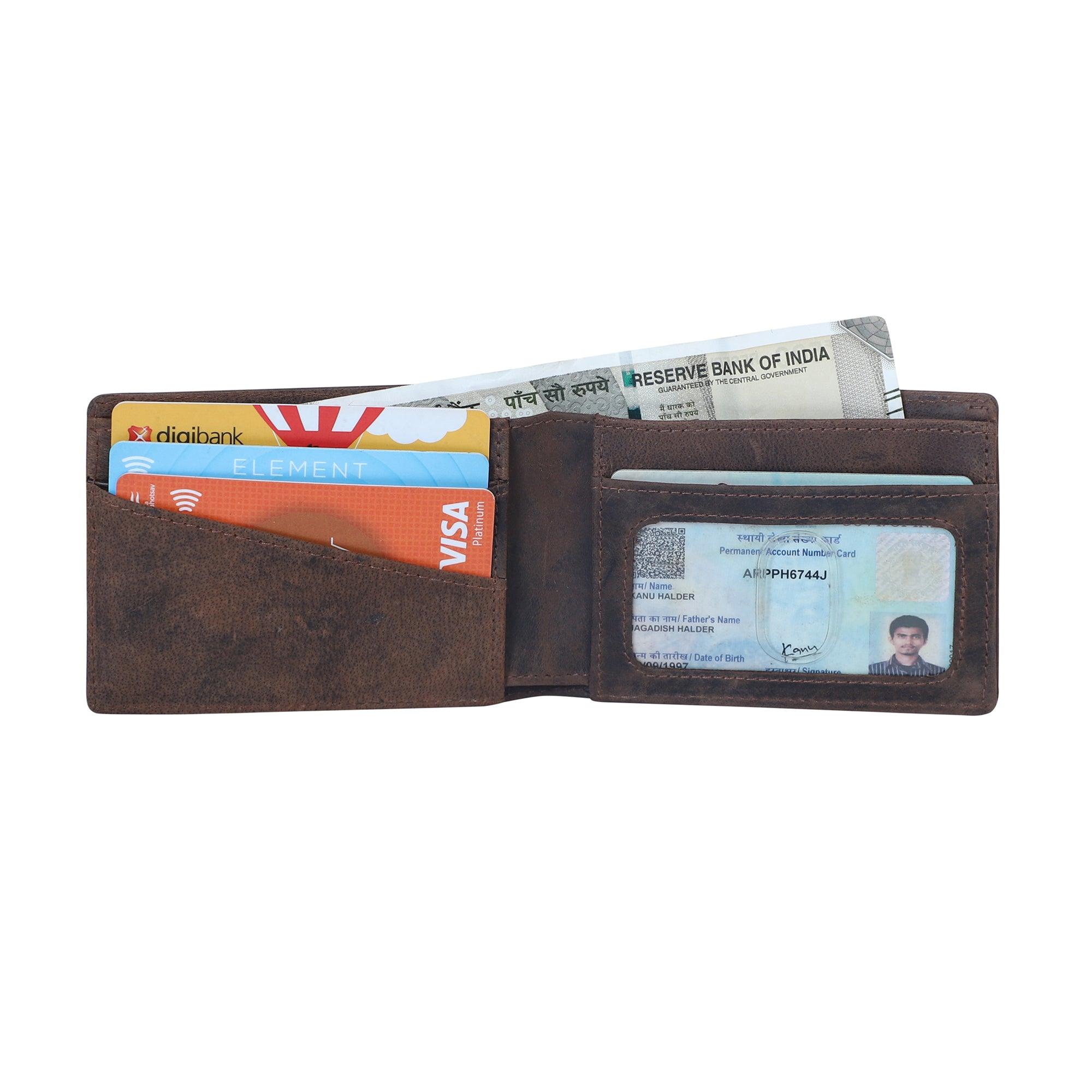 Men Brown Solid Money Clip - Leather Shop Factory