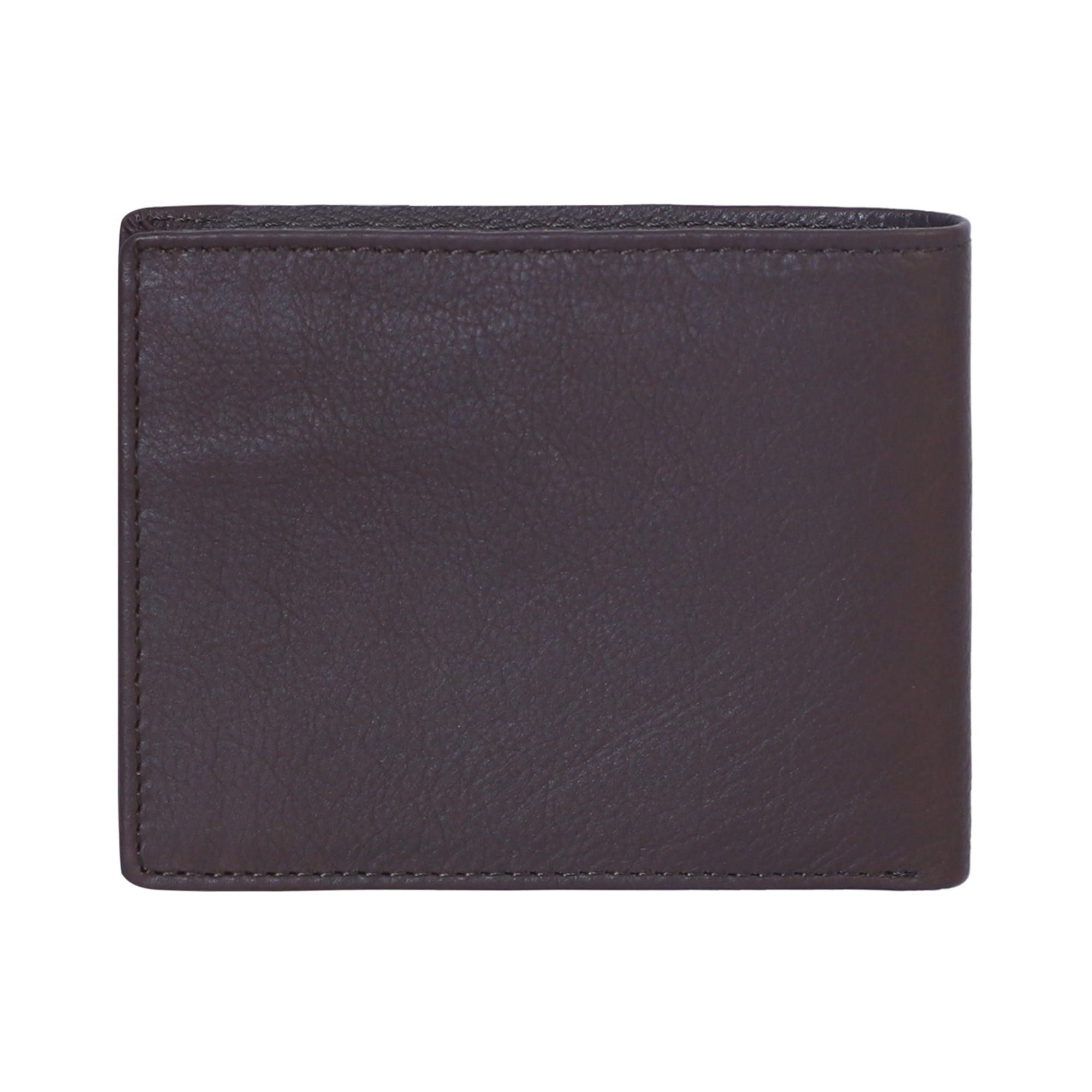 Bifold Nappa Double Flap BRW - Leather Shop Factory