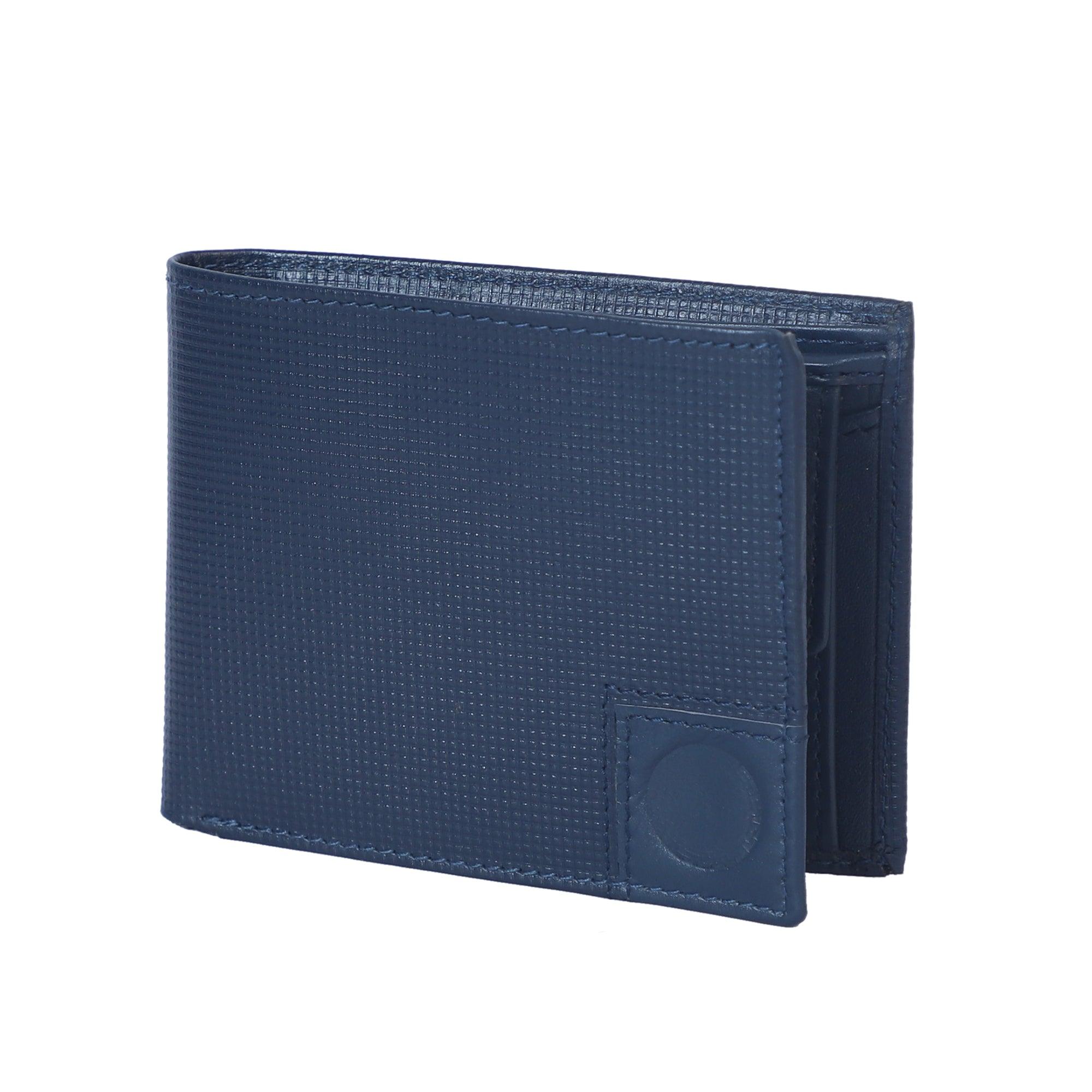 Stitchter Men Blue Rfid Wallet - Leather Shop Factory