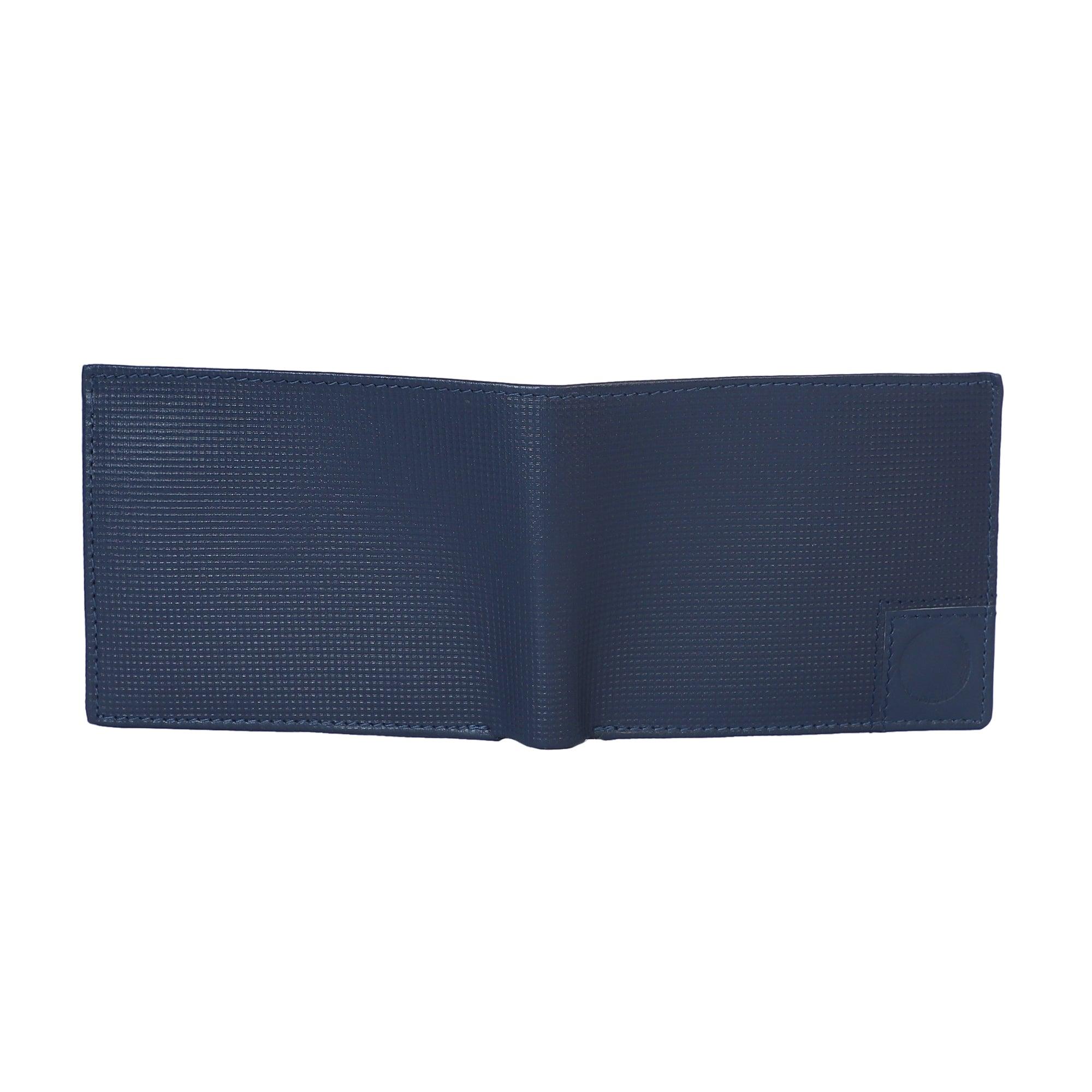 Stitchter Men Blue Rfid Wallet - Leather Shop Factory