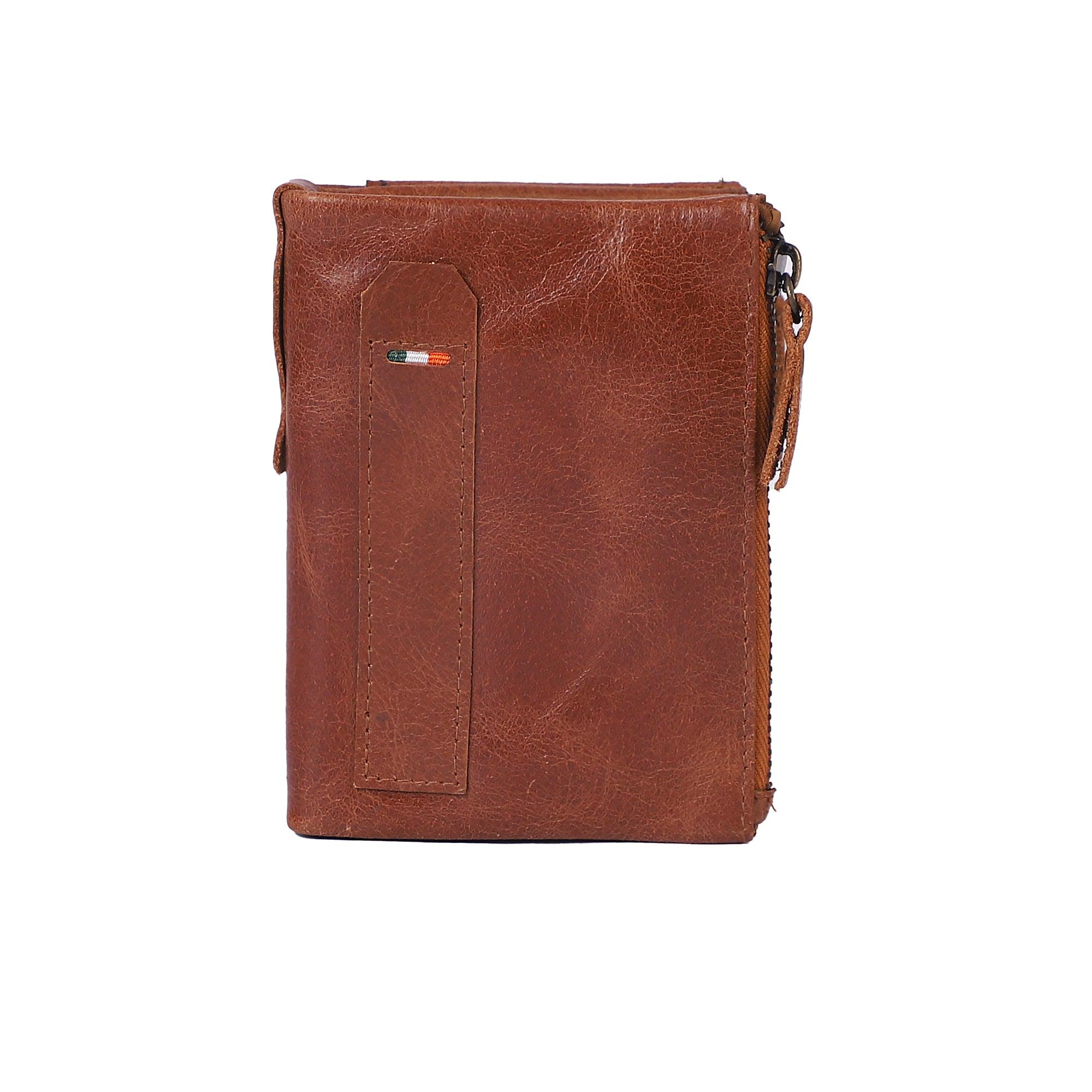 Elegant Layered Leather Wallet for Men - Leather Shop Factory