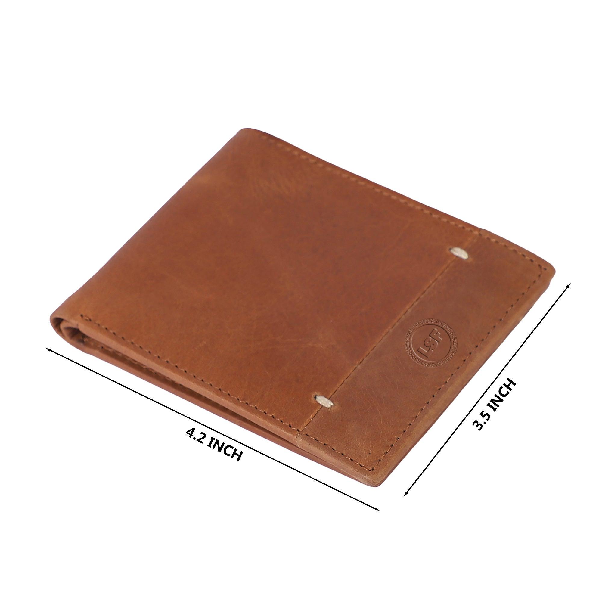 Evergreen Men Brown Wallet - Leather Shop Factory