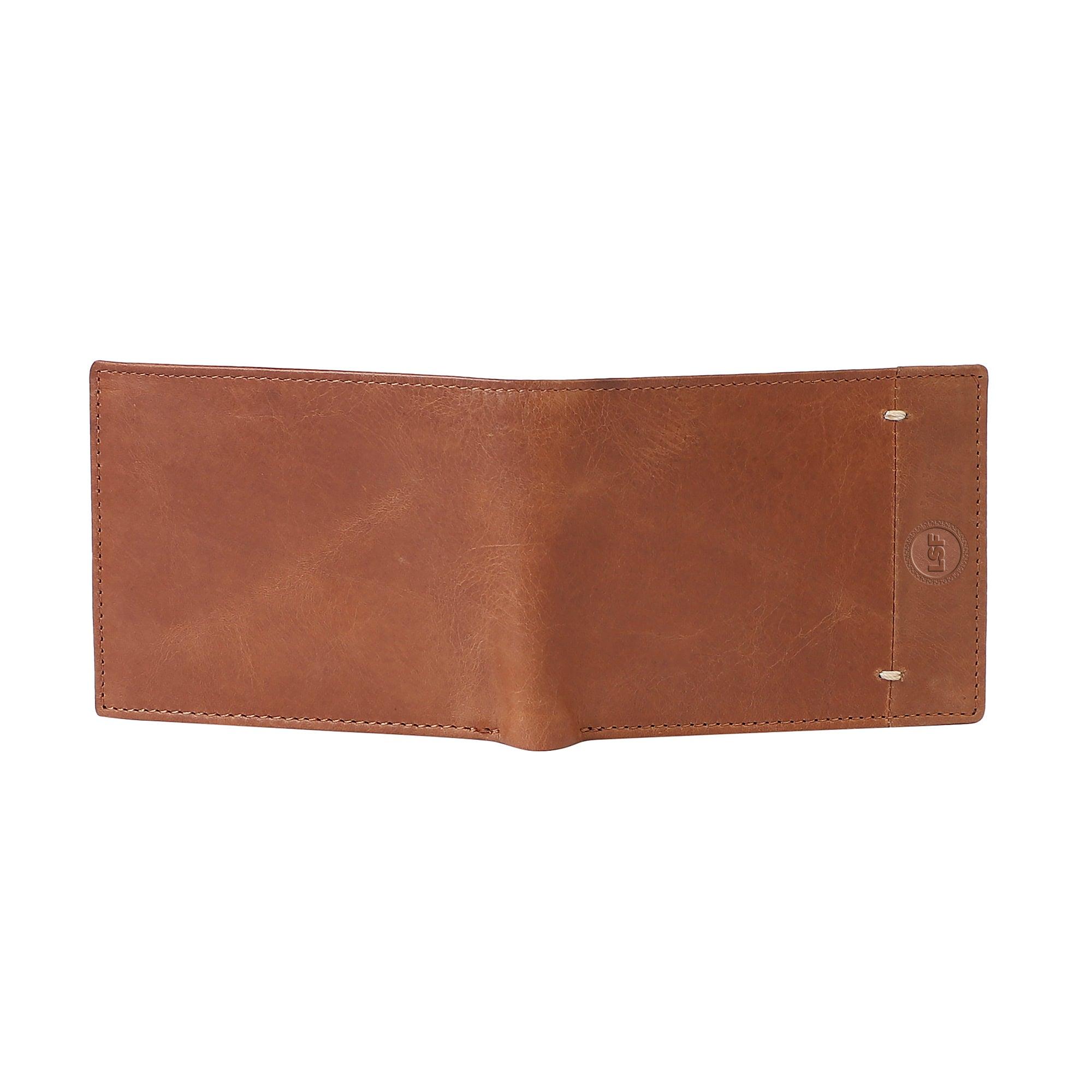 Evergreen Men Brown Wallet - Leather Shop Factory
