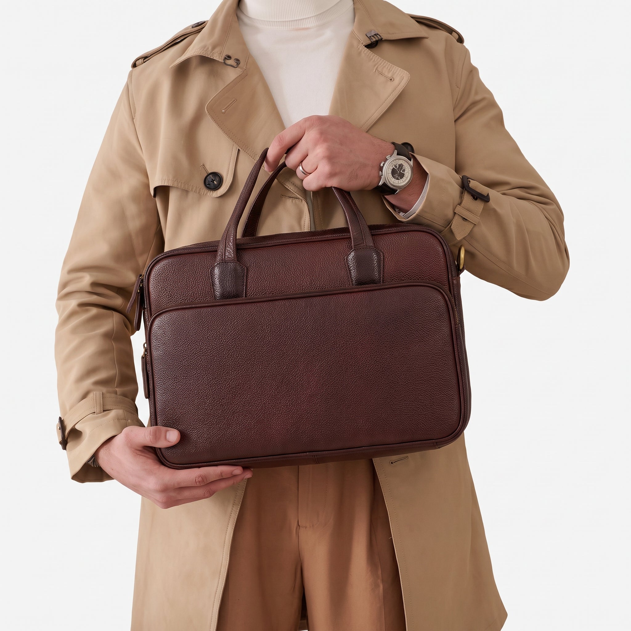 Mac Vault LAPTOP BAG — BROWN