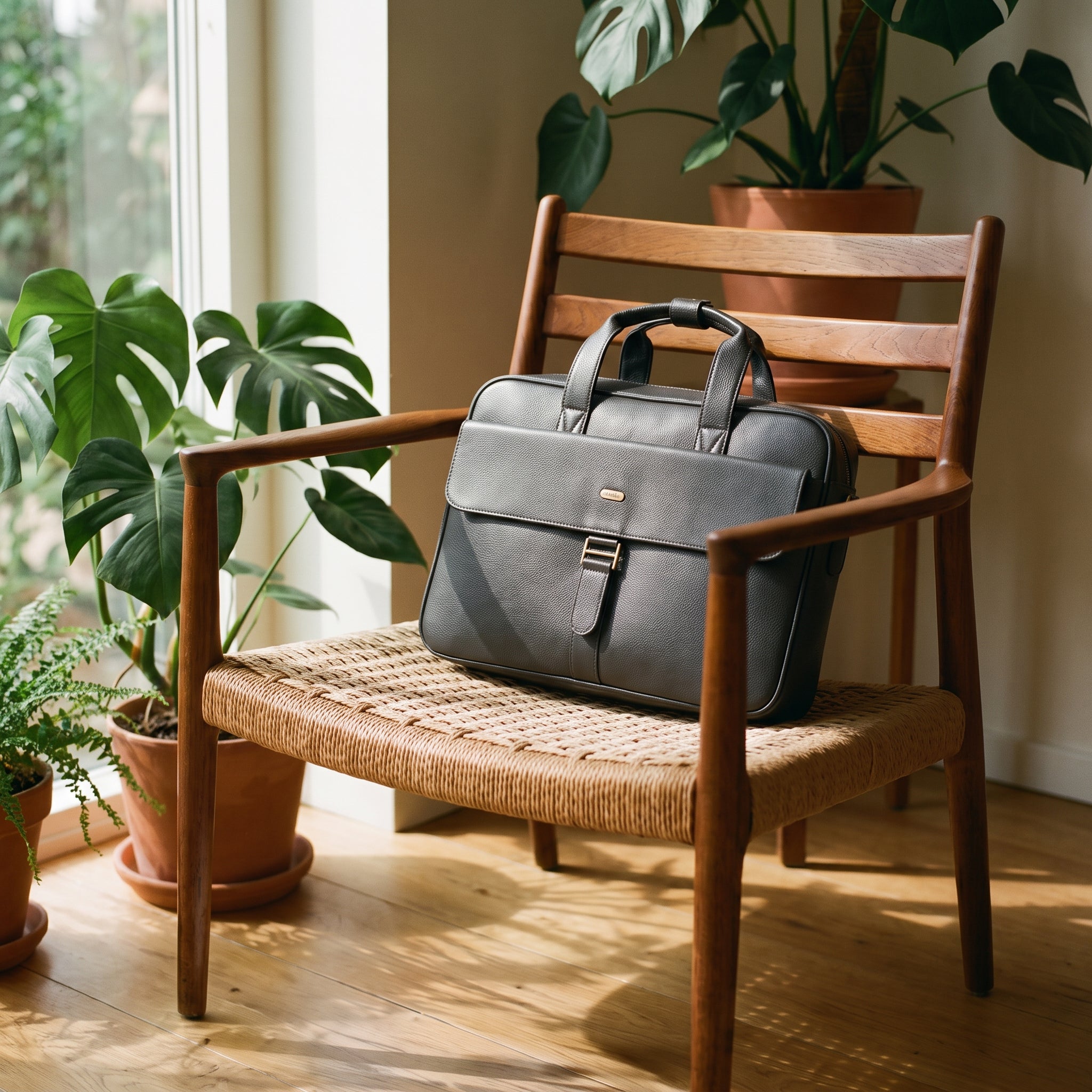 RECTOR LAPTOP BAG — GREY