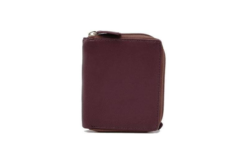 Women's Leather Zipper Close Wallet - Leather Shop Factory