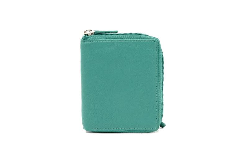 Women's Leather Zipper Close Wallet - Leather Shop Factory
