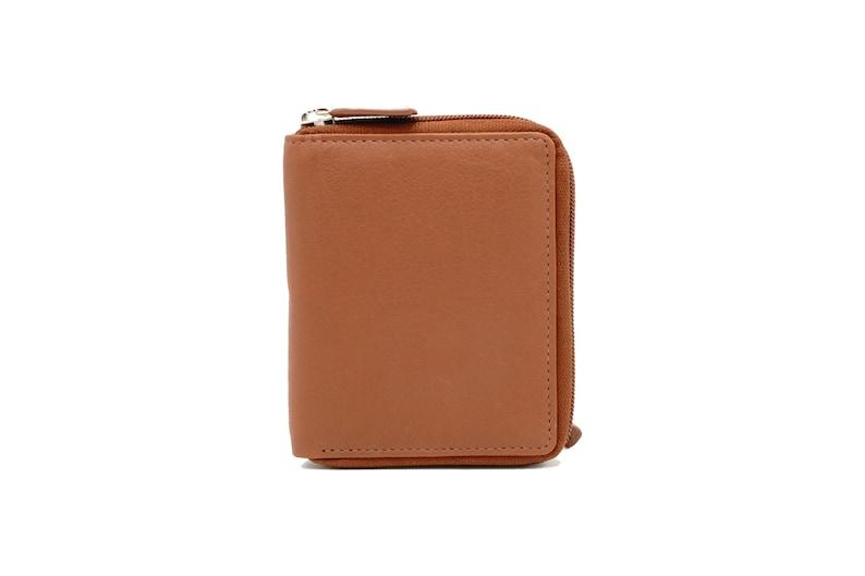 Women's Leather Zipper Close Wallet - Leather Shop Factory