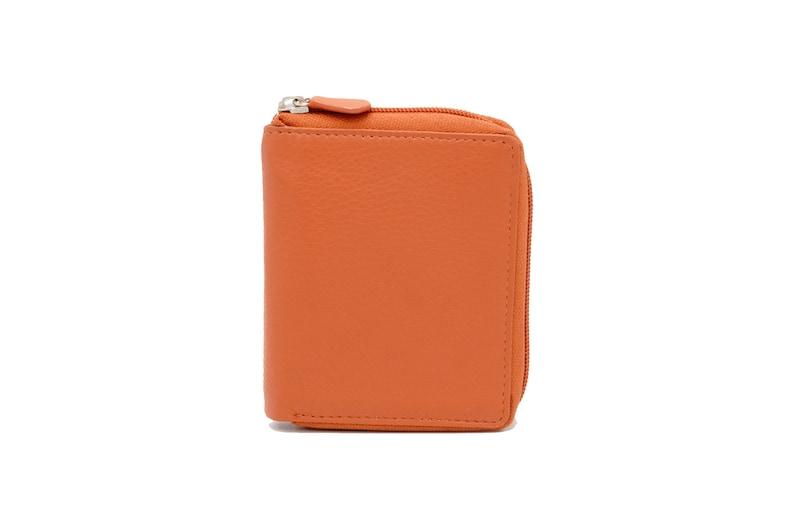 Women's Leather Zipper Close Wallet - Leather Shop Factory