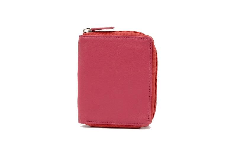 Women's Leather Zipper Close Wallet - Leather Shop Factory