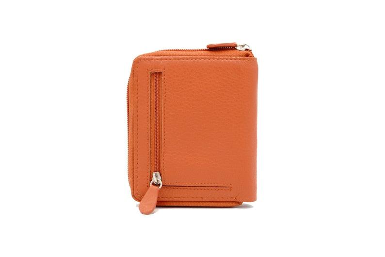 Women's Leather Zipper Close Wallet - Leather Shop Factory