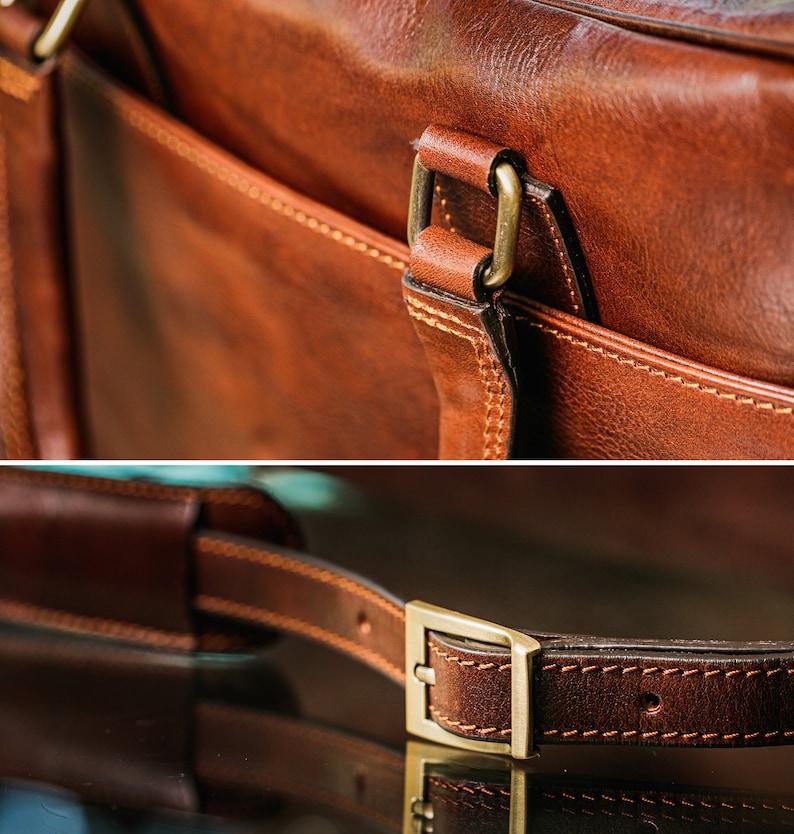 Luxe Business Briefcase - Leather Shop Factory