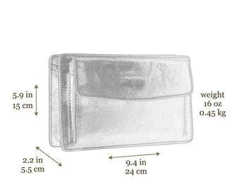 Green leather clutch - Leather Shop Factory