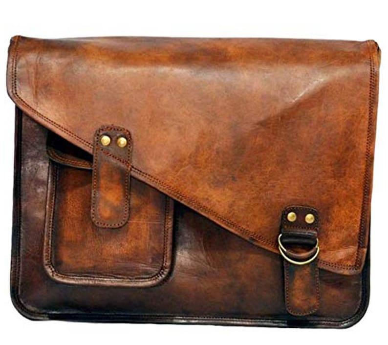 Indian Heritage Lightweight Laptop Briefcase - Leather Shop Factory