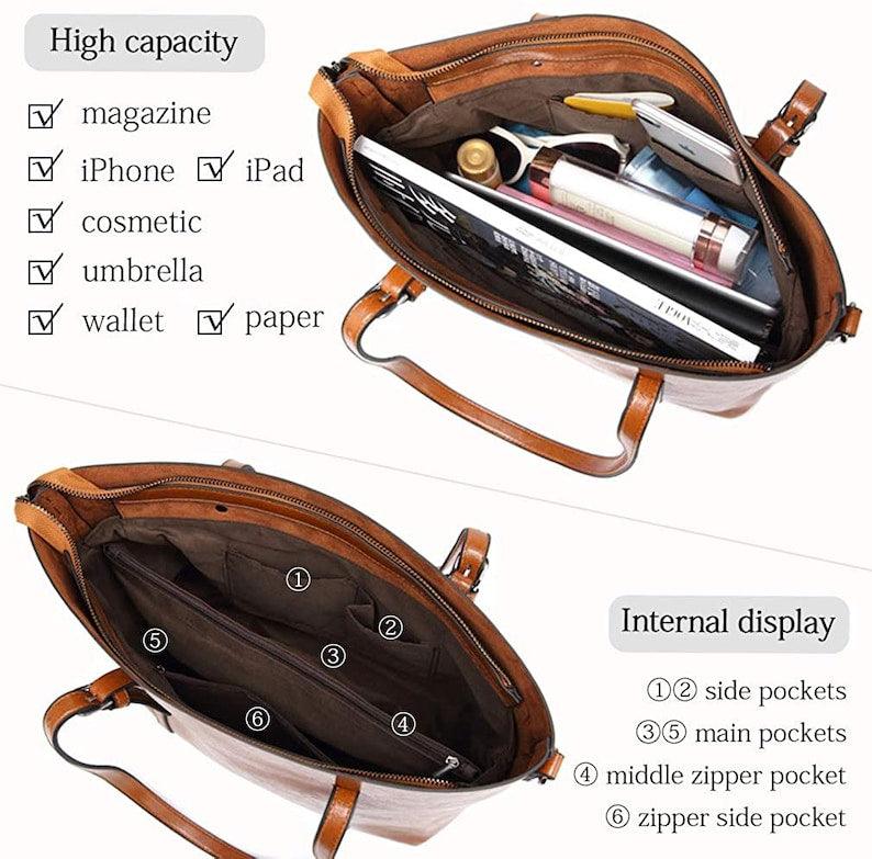 New Leather Tote Handbags for Women - Leather Shop Factory