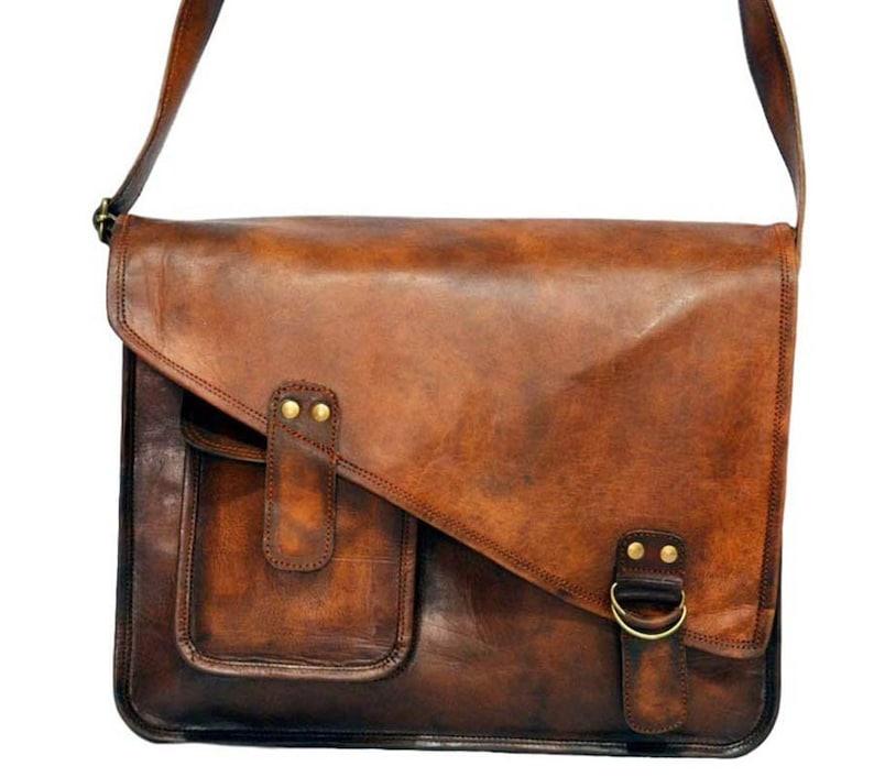 Indian Heritage Lightweight Laptop Briefcase - Leather Shop Factory