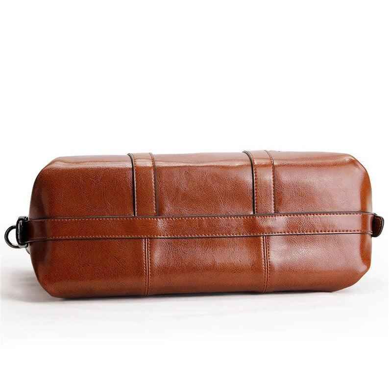 Ladies Messenger Bag Real Brown Leather