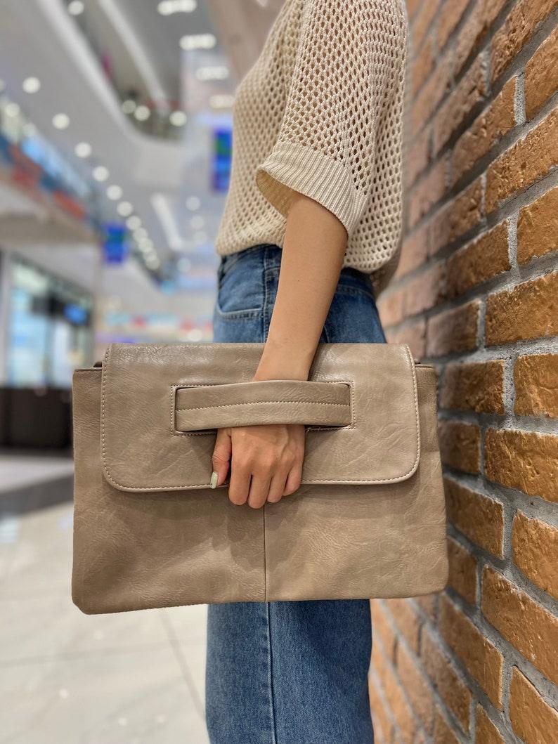Elegant Envelope Fusion Clutch - Leather Shop Factory