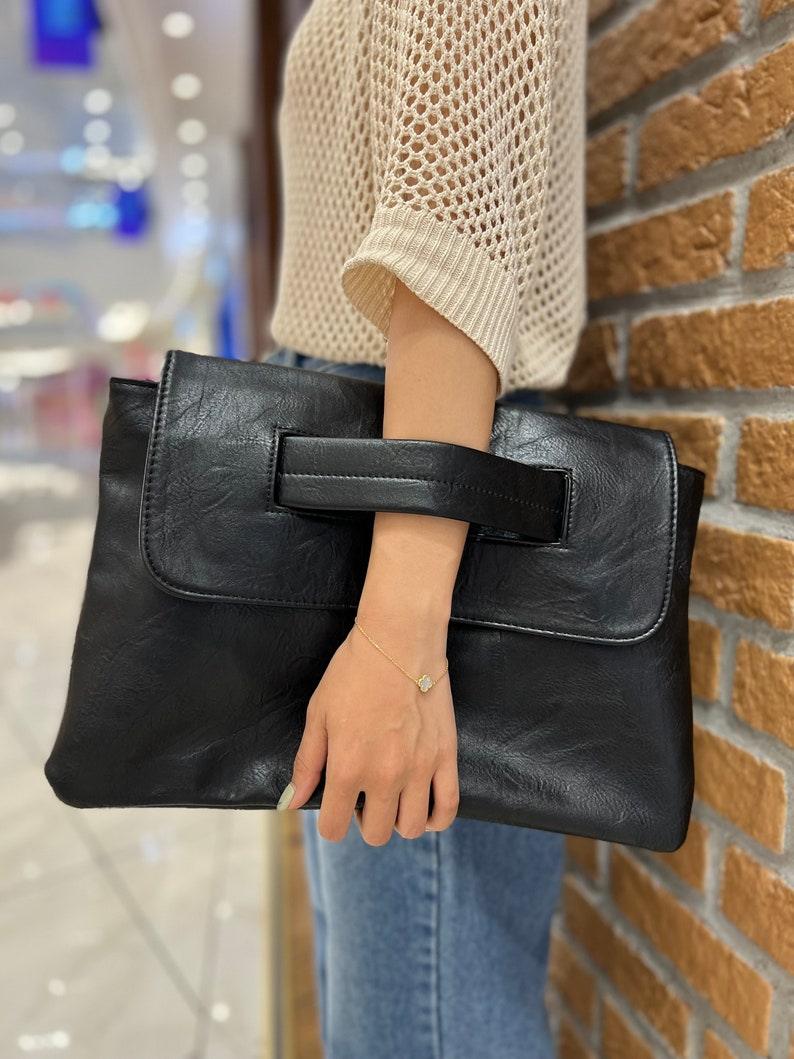 Elegant Envelope Fusion Clutch - Leather Shop Factory