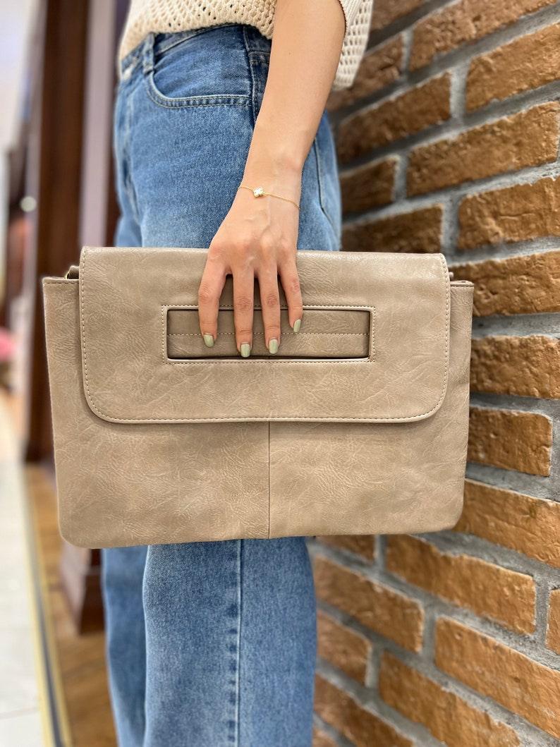 Elegant Envelope Fusion Clutch - Leather Shop Factory