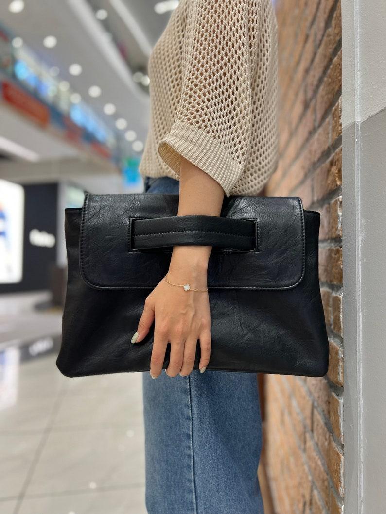 Elegant Envelope Fusion Clutch - Leather Shop Factory