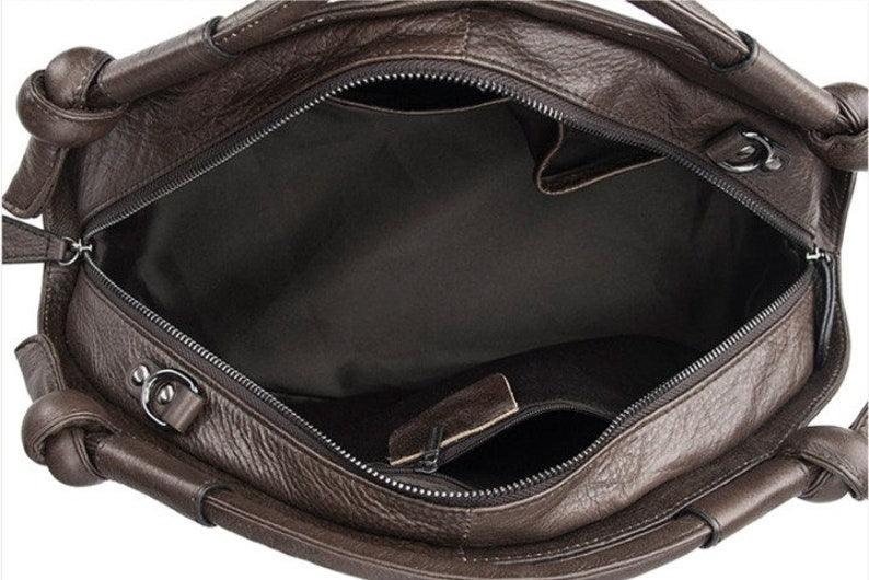 Retro Embossed Leather Bag - Leather Shop Factory