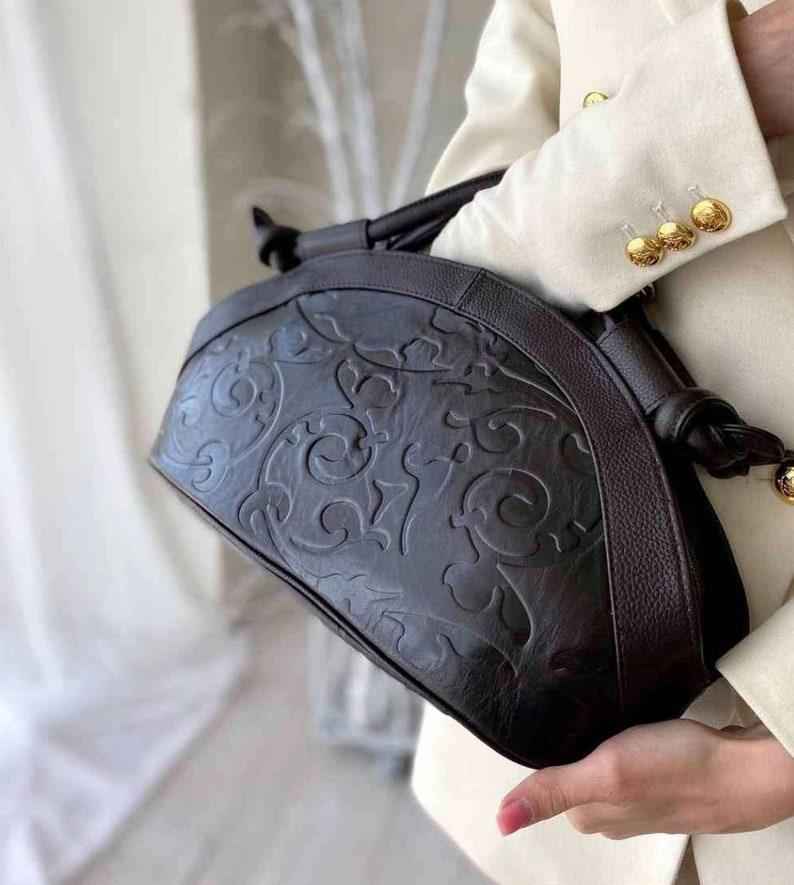 Retro Embossed Leather Bag