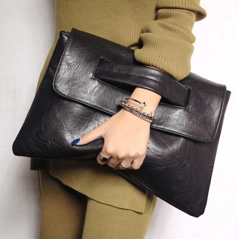 Elegant Envelope Fusion Clutch - Leather Shop Factory