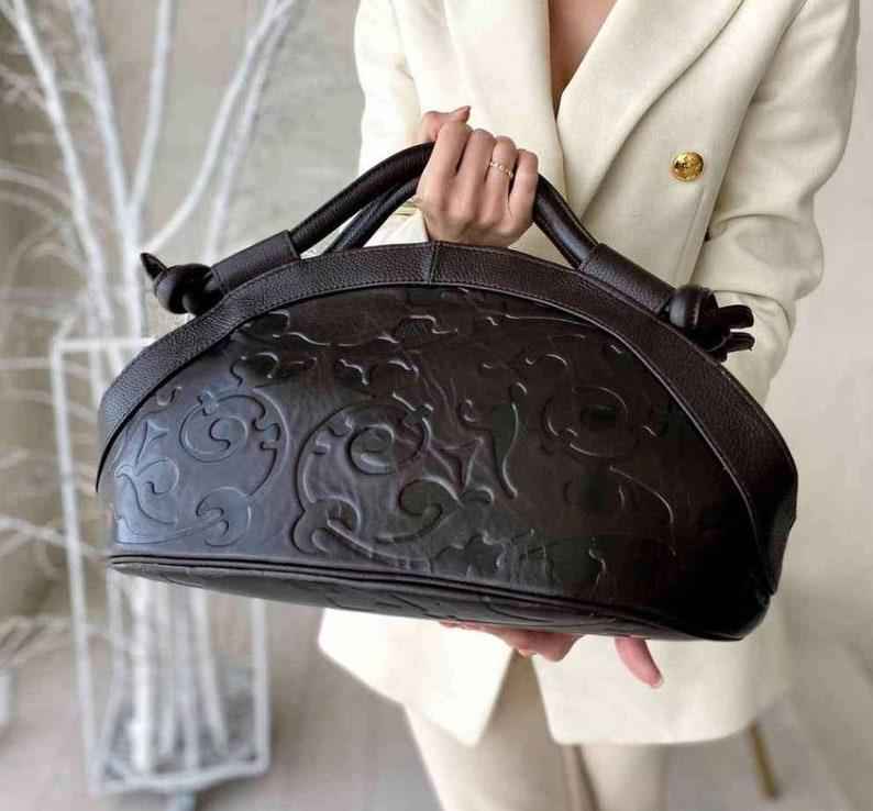 Retro Embossed Leather Bag