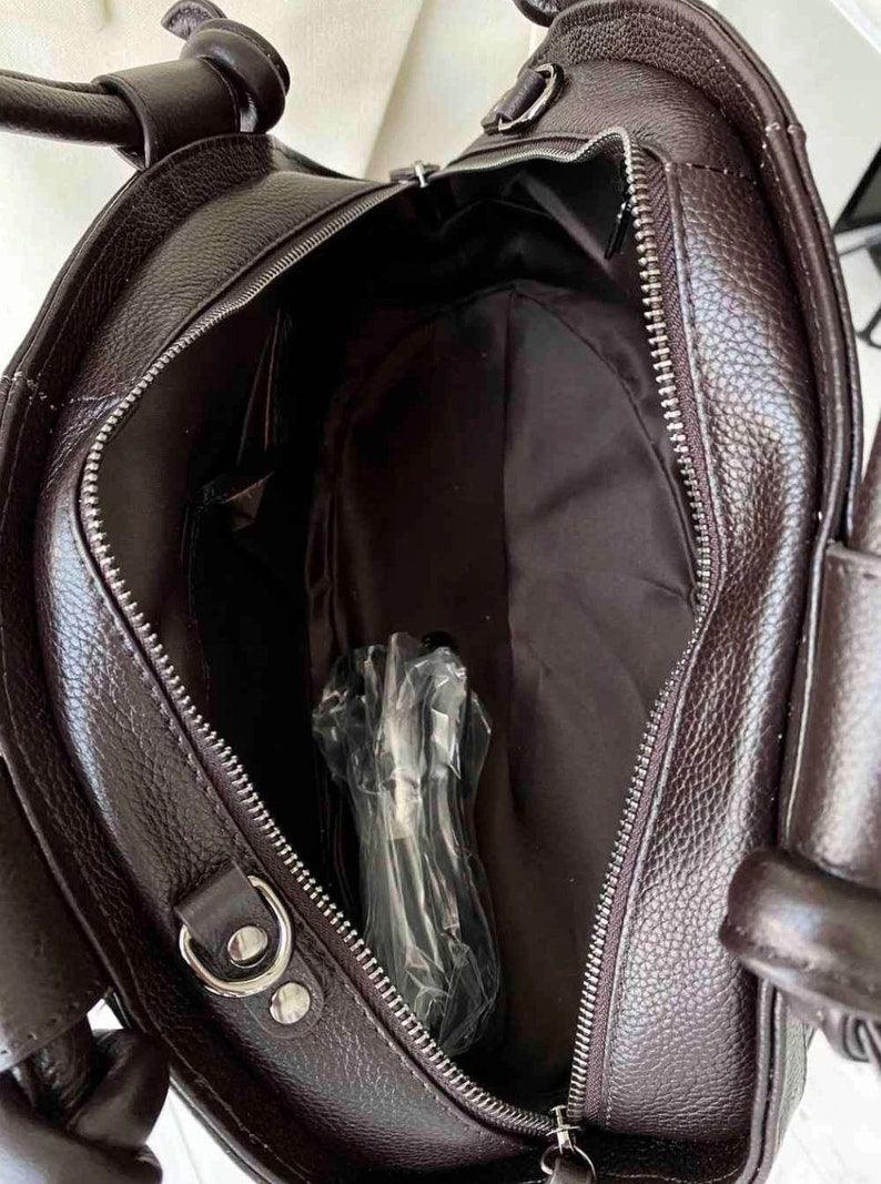 Retro Embossed Leather Bag - Leather Shop Factory