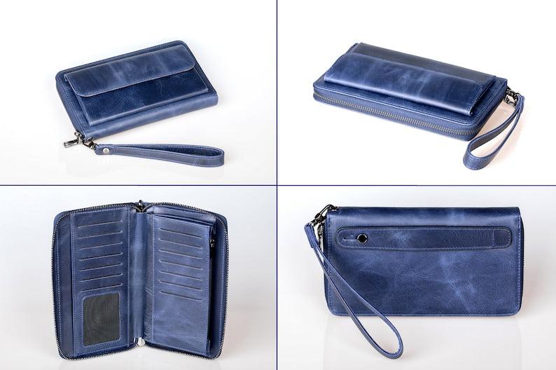 Leather Shop Factory's Ethereal Elegance Wristlet Wallet - Leather Shop Factory