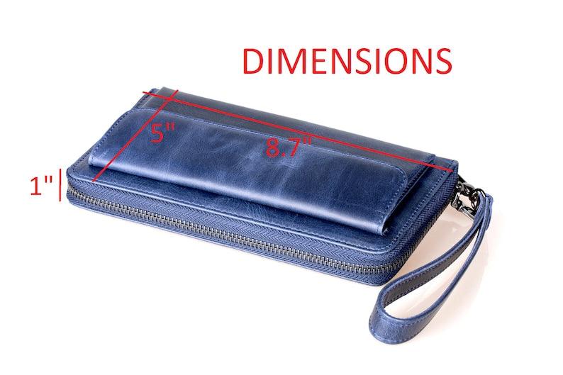 Leather Shop Factory's Ethereal Elegance Wristlet Wallet - Leather Shop Factory