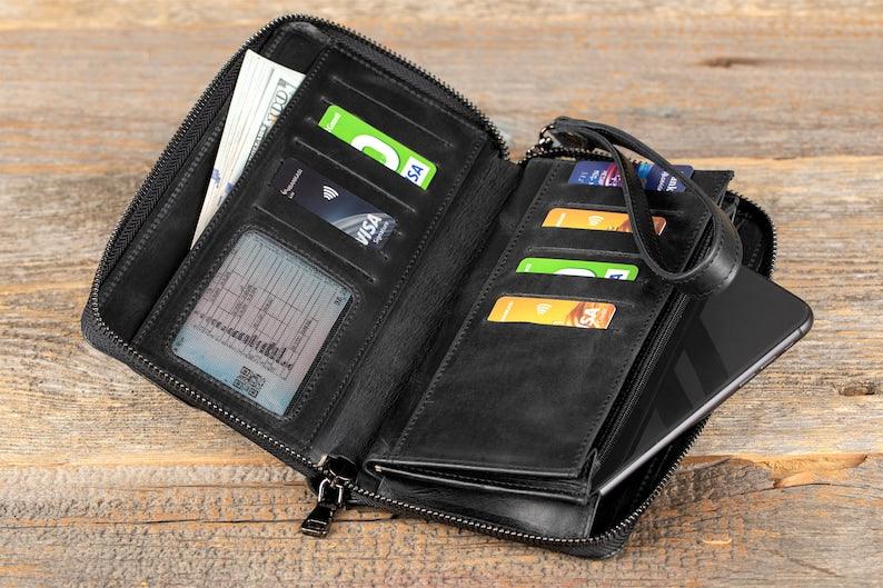 Leather Shop Factory's Ethereal Elegance Wristlet Wallet - Leather Shop Factory