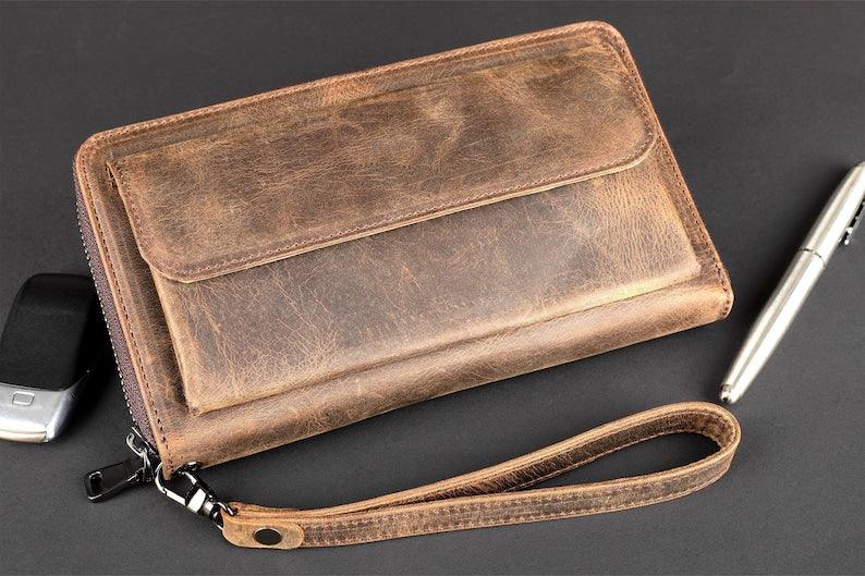 Leather Shop Factory's Ethereal Elegance Wristlet Wallet - Leather Shop Factory
