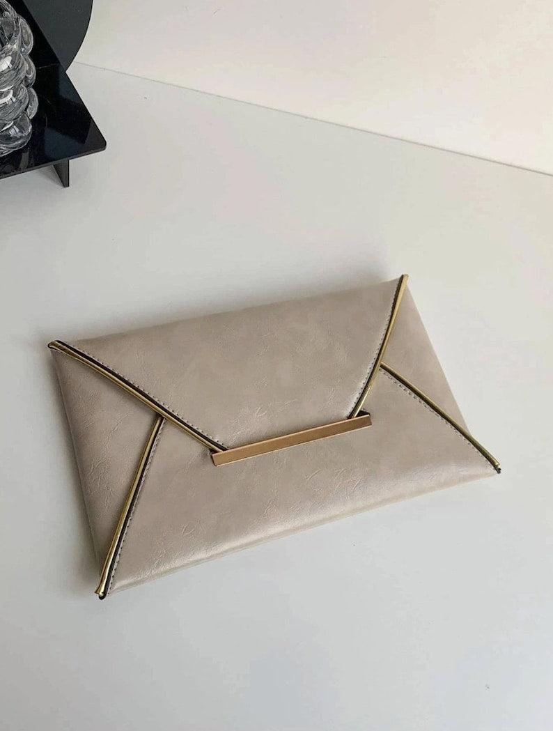 Timeless Elegance Envelope Clutch - Leather Shop Factory
