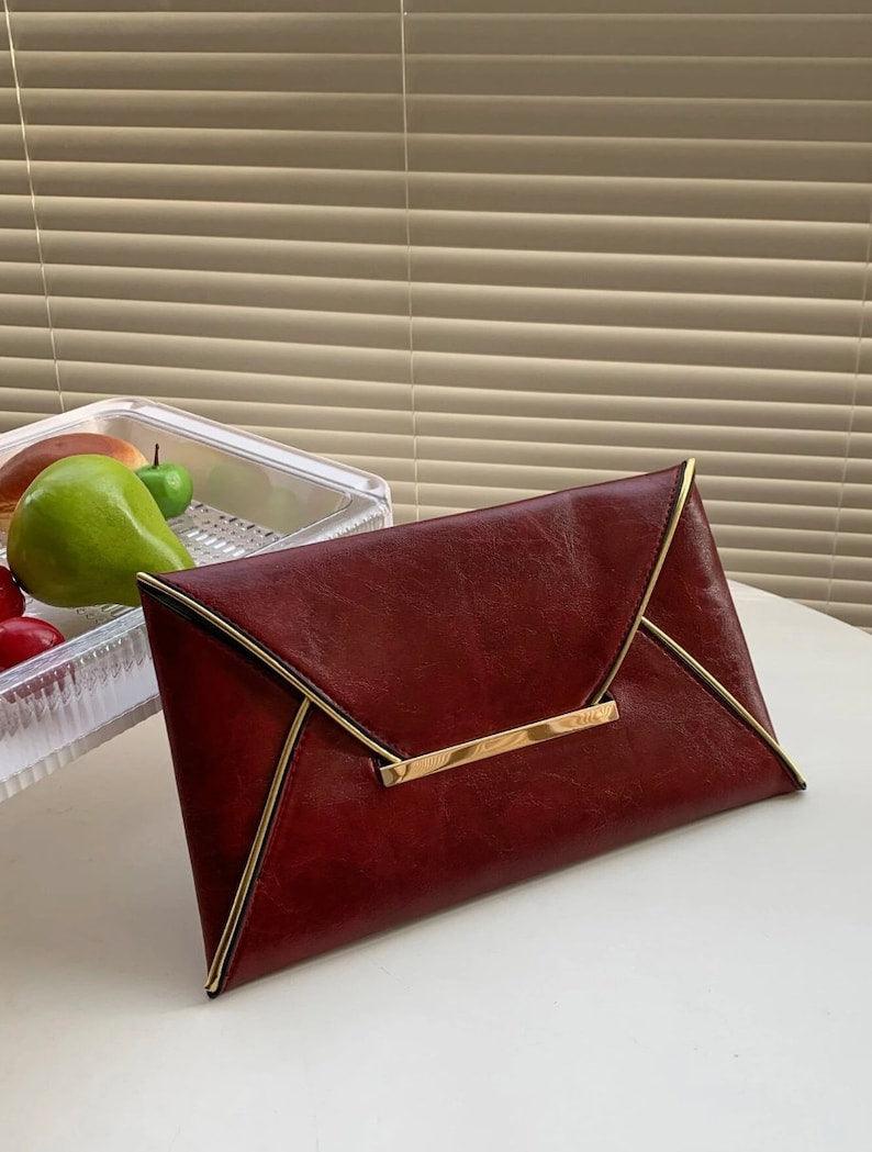 Timeless Elegance Envelope Clutch - Leather Shop Factory