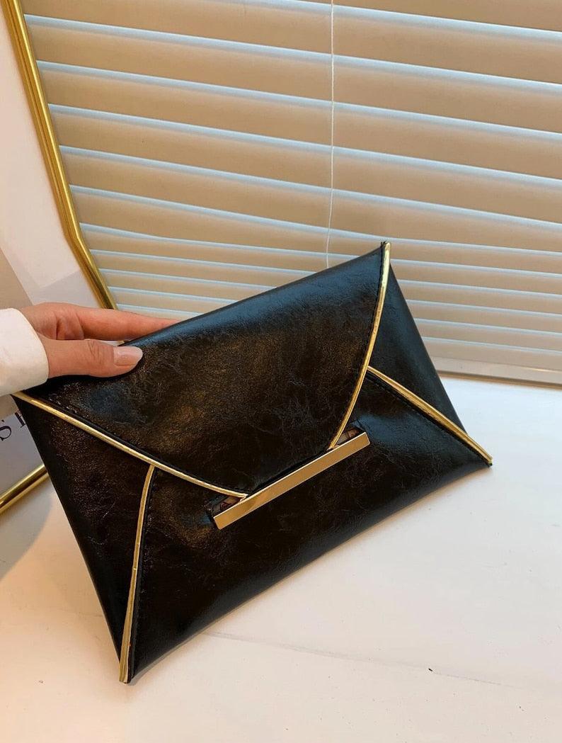 Timeless Elegance Envelope Clutch - Leather Shop Factory
