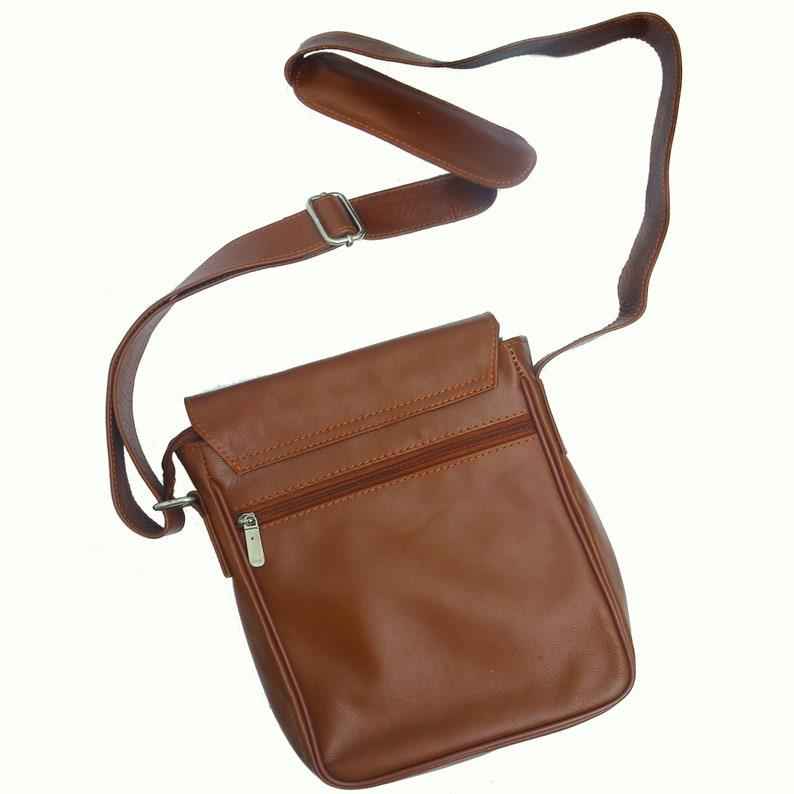 Personalized leather cross body bag