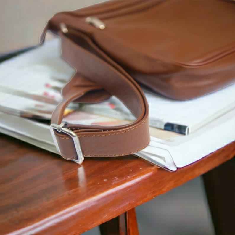 Personalized leather cross body bag