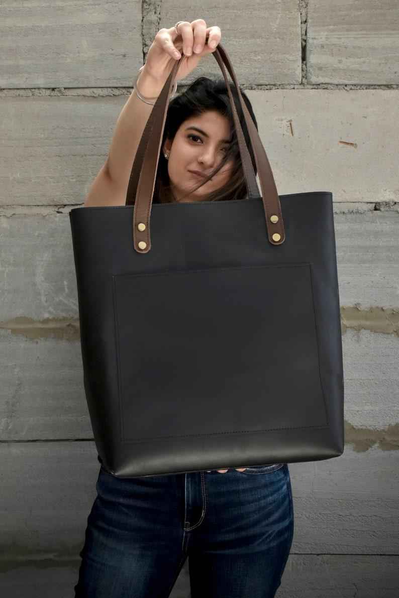 personalized leather large tote bags purses laptop bag