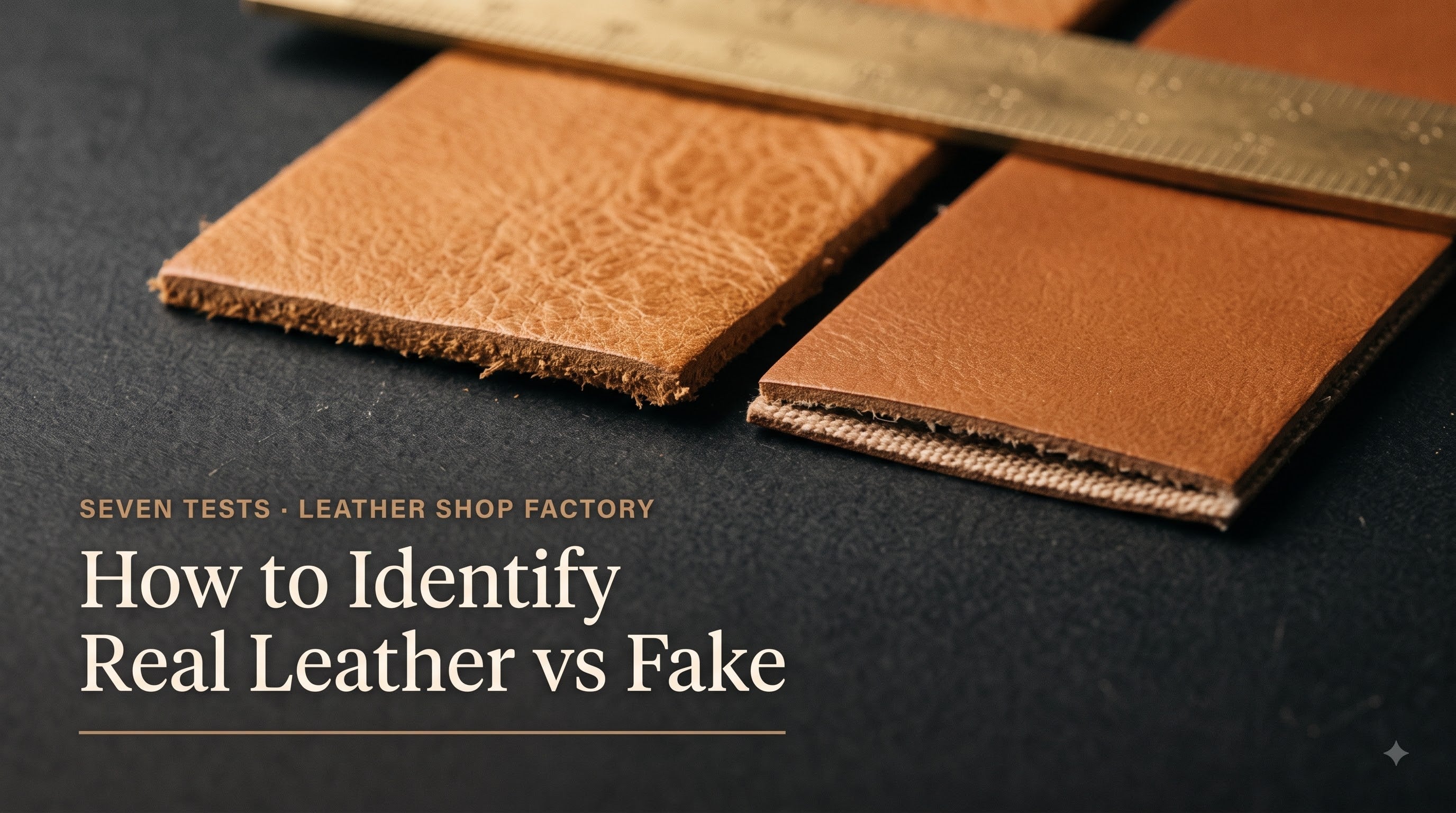 How to Identify Real Leather vs Fake: 7 Tests You Can Do in a Shop