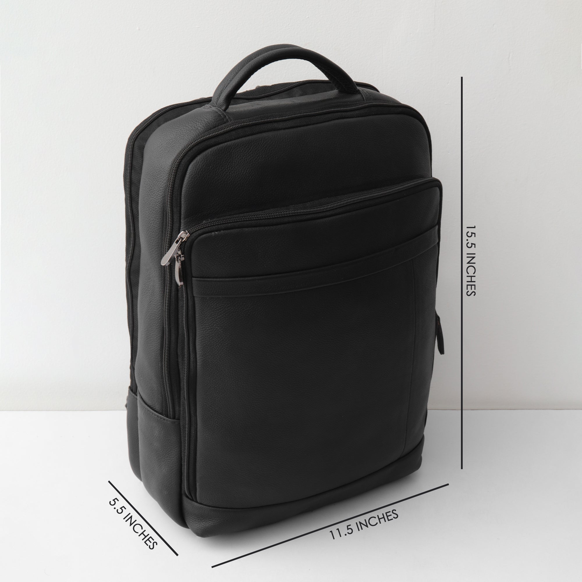 Executive Leather Backpack - Contemporary Design Meets Professional Functionality