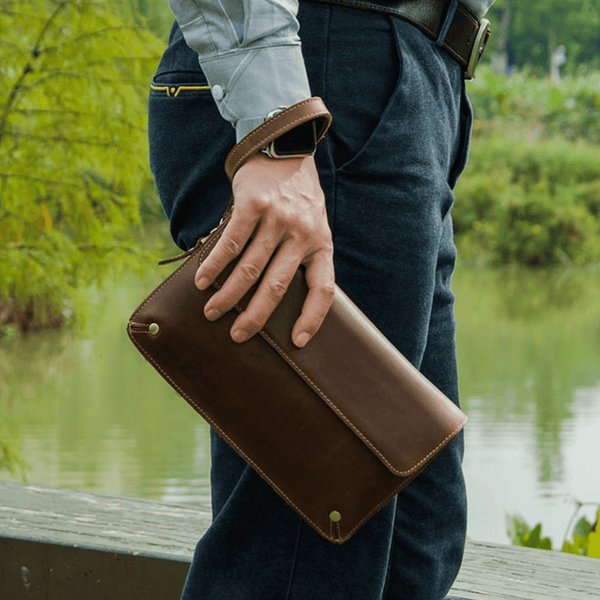 Leather clutch wallet online