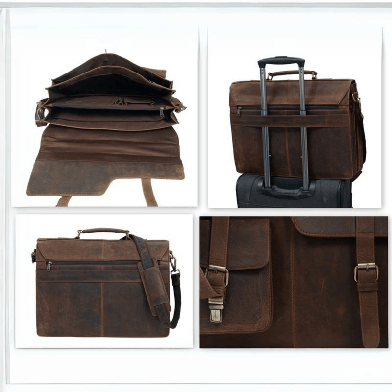 Classic Indian Leather Messenger - Leather Shop Factory