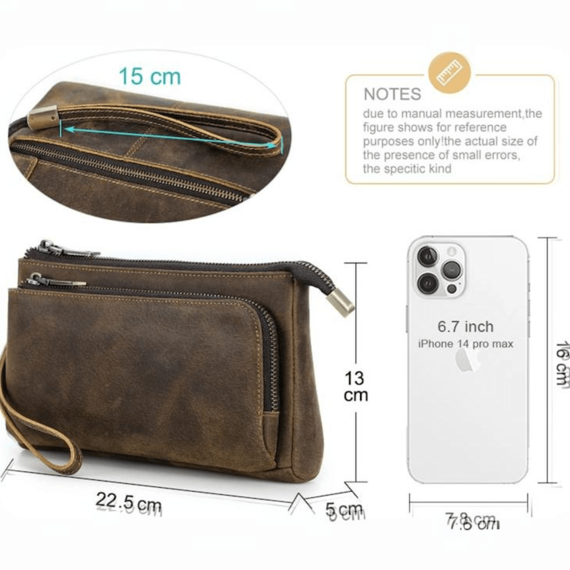 Leather Phone Clutch - Leather Shop Factory