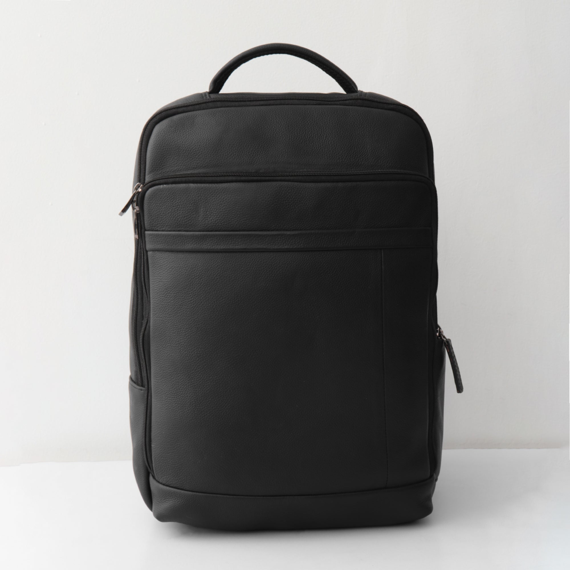 Executive Leather Backpack - Contemporary Design Meets Professional Functionality