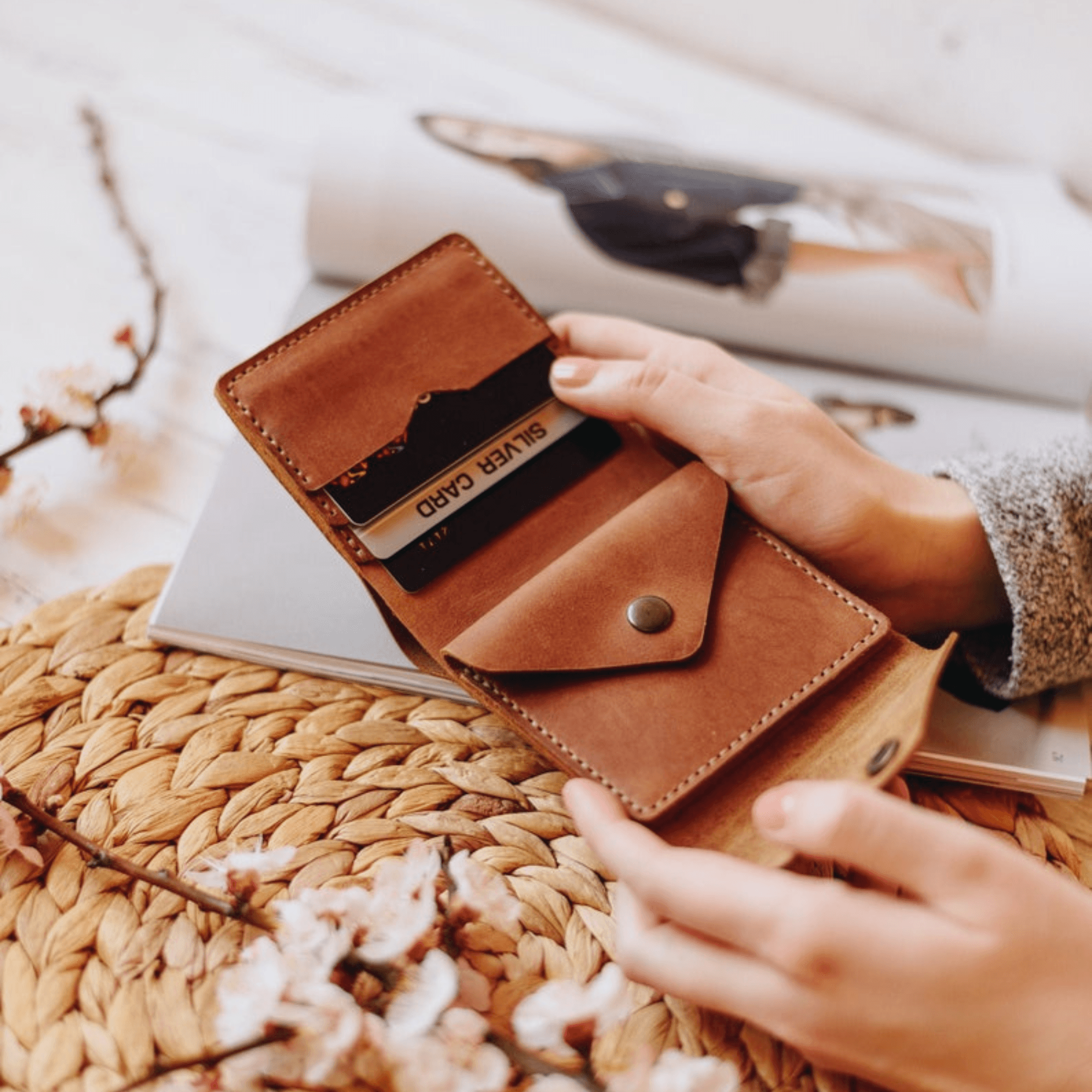 Cash Envelope Leather Wallet - Leather Shop Factory