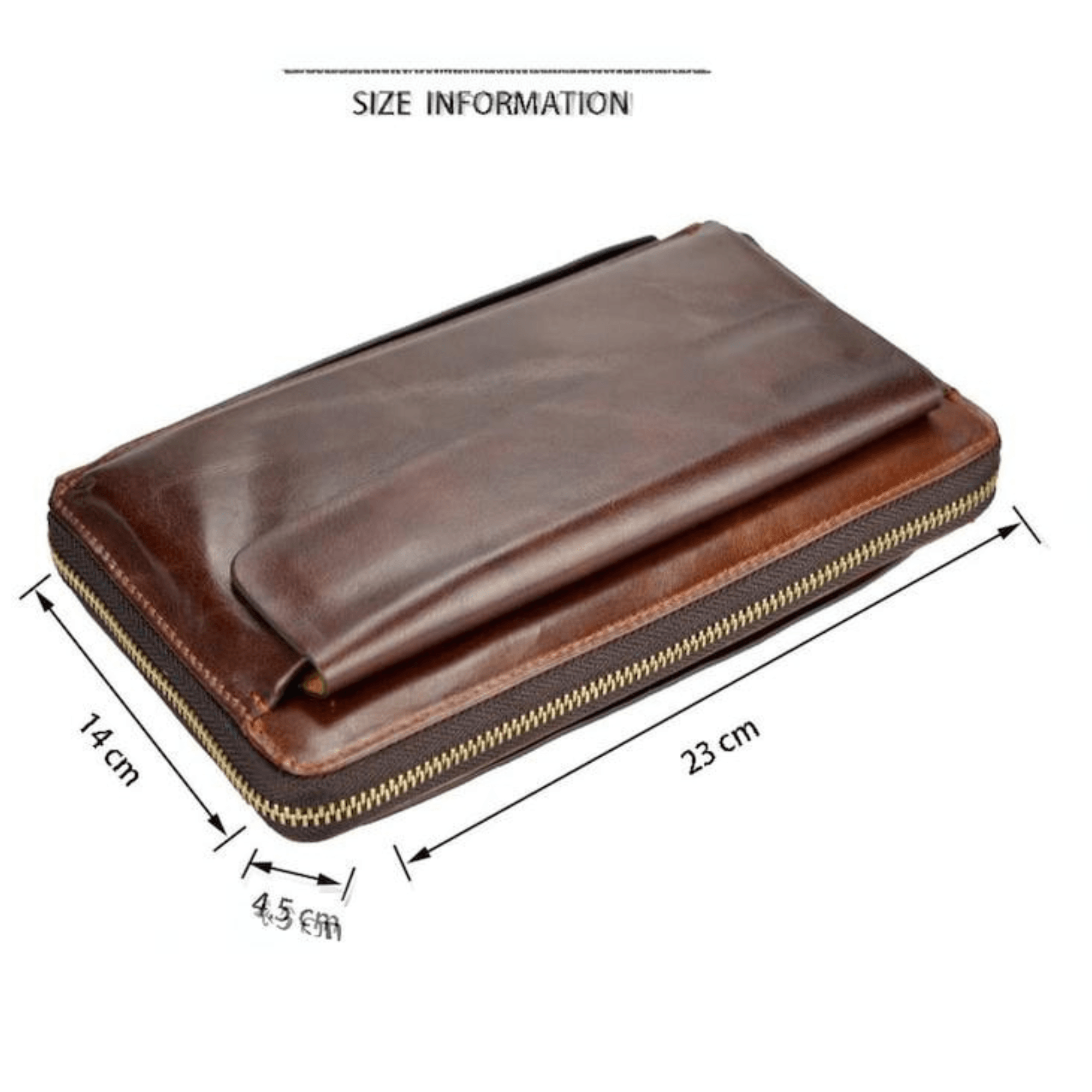 Clutch Bag Vintage Leather Purse - Leather Shop Factory