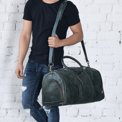 Indian Elite Voyager Duffle with Shoe Compartment - Leather Shop Factory